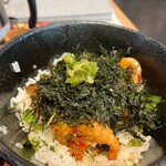 和カフェTsumugi - ふりかけや海苔わさびを全部乗せ