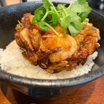 和カフェTsumugi - まずはかき揚げ丼をそのまま