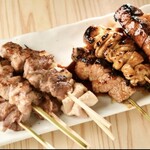 あぶり清水 - 料理写真:上州豚串盛り10本盛り合わせ