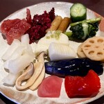 阿古屋茶屋 - 全ての漬物が、上品で美味しいです♪