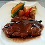 ビストロカフェ　ラピス - ★きなこ豚ロース肉のポワレ ビネガーソース