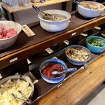 阿古屋茶屋 - 色々な漬物が並んでます♪裏側にもあるよ