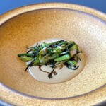 プレゼンテ スギ - 芹・山三つ葉・葉玉ねぎ・菜の花・韮のソテー