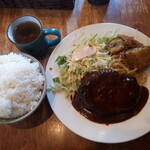 パンドラ - ハンバーグとナス肉詰めフライ