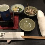 292029646 - お通し：５００円（大人のみ）、加賀鳶：８００円