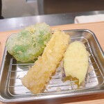 天麩羅処ひらお - ピーマン・いか・なす