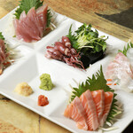 ネリマノたく庵 - 日替り刺身盛り合わせ