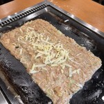 浅草もんじゃ 風鈴 - もんじゃ　焼き上がり