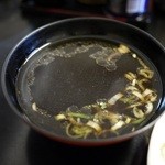 大釜 本店 - スープが美味しい。