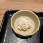 野郎めし - 小鉢はポテサラ