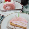 めるたん - 【2025.03】桜のタルト(税込580円)、いちごロールカット(税込450円)