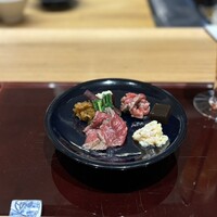 肉料理ふくなが - 肉だらけ前菜。