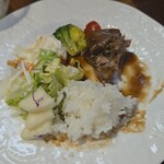 キッチン ブルー グローブ - 最後のワンプレート