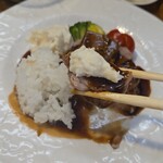 キッチン ブルー グローブ - 再びポテサラを添えて