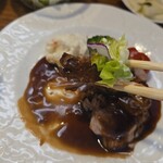 キッチン ブルー グローブ - サラダを添えて