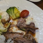 キッチン ブルー グローブ - ポテサラを添えて