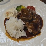 キッチン ブルー グローブ - ご飯を乗せます