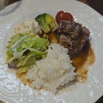 キッチン ブルー グローブ - 再びワンプレート