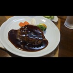 キッチン ブルー グローブ - 1月初旬、三元豚肩ロースポシェ　ハニーバルサミコソース