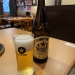 焼肉しみず - 乾杯　瓶ビール