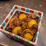 とりや 大和 - 赤鶏もつ煮