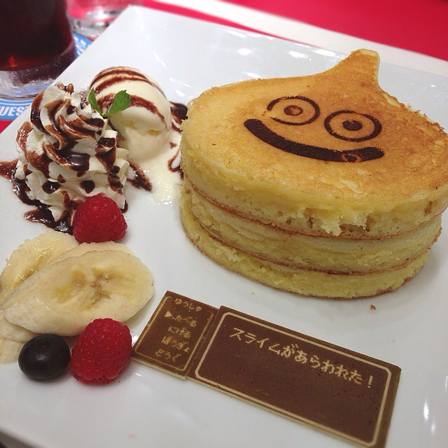 可愛いスライムパンケーキ O By しん Artnia 東新宿 カフェ 食べログ