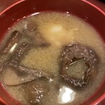 寿し処 春道 - 落葉のお味噌汁
