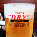 楽 - 生ビール①　※キンキンに冷え冷え❗️