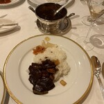 資生堂パーラー - 牛肉のデミグラスシチュー、濃厚なデミグラスですが、しつこすぎない。これが本当に不思議ですよね！牛肉も食べ応えあっておいしかったです！