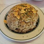 マロリーポークステーキ - ガーリックライス