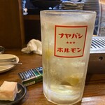 納屋橋 ホルモン - メガハイボール 858円