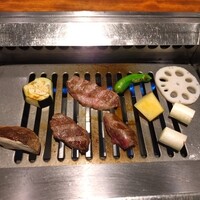 THE 雪月花 - 和牛５種盛りと季節の焼き野菜