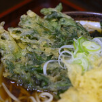 そば処 はるな - ハゼ天そば＠税込520円＋春菊天＠税込130円