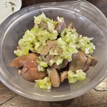 金町製麺 - レバーのつまみ