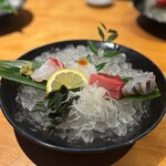 瀬戸内料理 喜久本店 - お造りの盛り合わせ