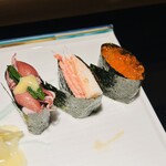 寿司栄 - 蛍烏賊　カニ　イクラ　