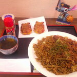 喜左衛門 - 焼きそば 大 ＆ たかうじ君焼 ハム、チーズ ✖️2　月星ソース