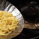 焼肉としゃぶしゃぶ 焼きしゃぶjp - 〆のラーメン。オススメされた食べ方でいってみました