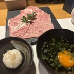 平和町 とき - A5和牛の石焼き すき焼きダレ