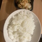成吉思汗 大黒屋 - ライス大、にんにく白菜キムチ