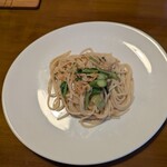 イタリア料理SAN LUCIO - 限定ランチコースの「桜海老と春野菜のパスタ」