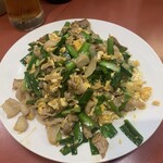 王餃子 - ネギ炒め840円