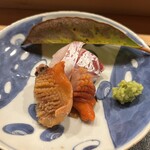 旬席 鈴江 - 桜鯛　赤貝　安曇野山葵