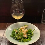 福星 - 白ミル貝･野生クレソンの花椒和え