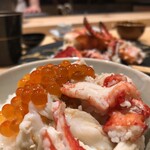 湘南沖地蟹専門店ふじ月 - 炊きたてご飯に蟹、イクラ
