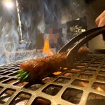 焼肉ホルモン 風土. - ザブトンの芽ねぎ巻き