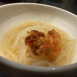 焼肉ホルモン 風土. - 冷麺にキムチを乗せてね