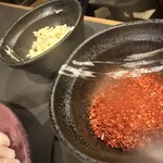 焼肉ホルモン 風土. - ジンギスカンに山わさび　唐辛子