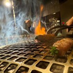 焼肉ホルモン 風土. - ザブトンの芽ねぎ巻き