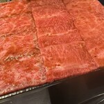 焼肉ホルモン 風土. - 和牛３種盛り
      ザブトン、シャトーロース、シャトーカルビ